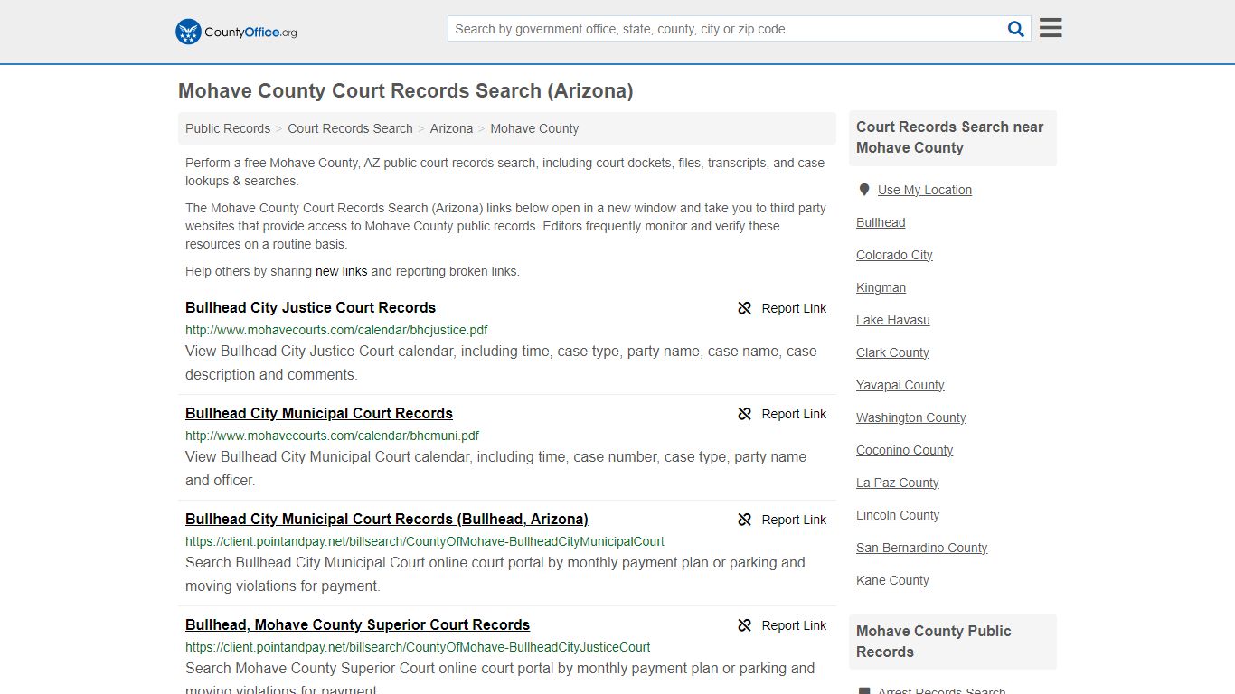 Mohave County Court Records Search (Arizona) - County Office