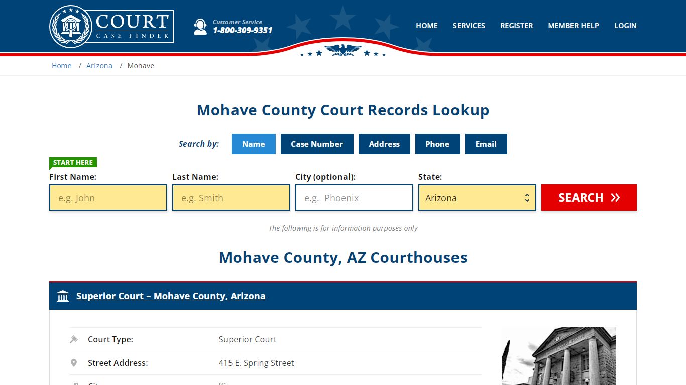 Mohave County Court Records | AZ Case Lookup